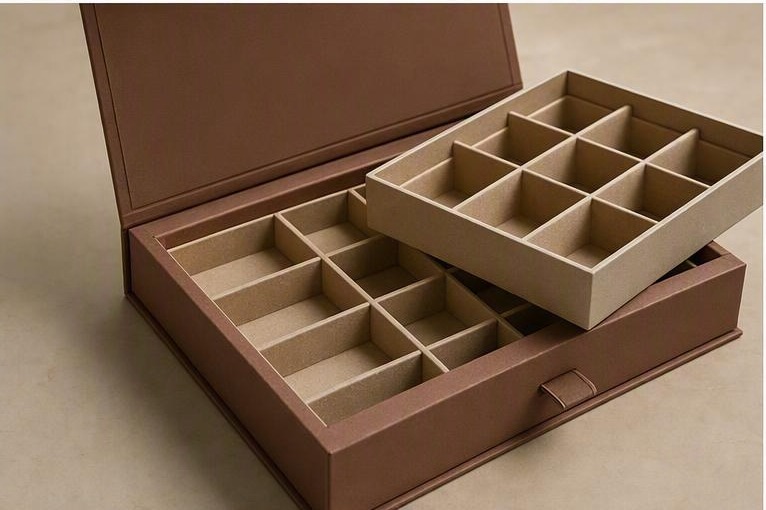 Date gift box planned around protected portions
