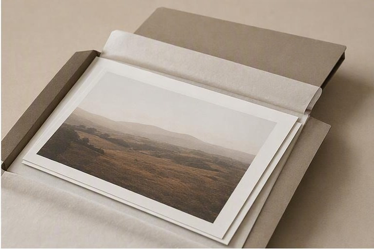 Fine-art prints protected with interleaving tissue