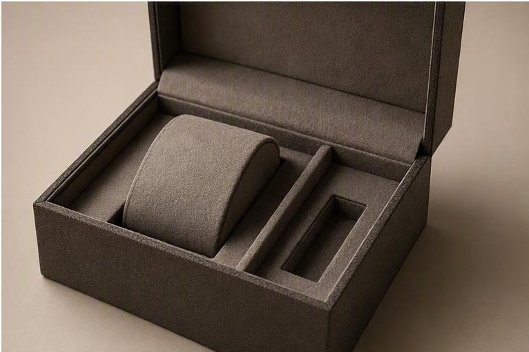 Precision retention insert for a watch presentation box