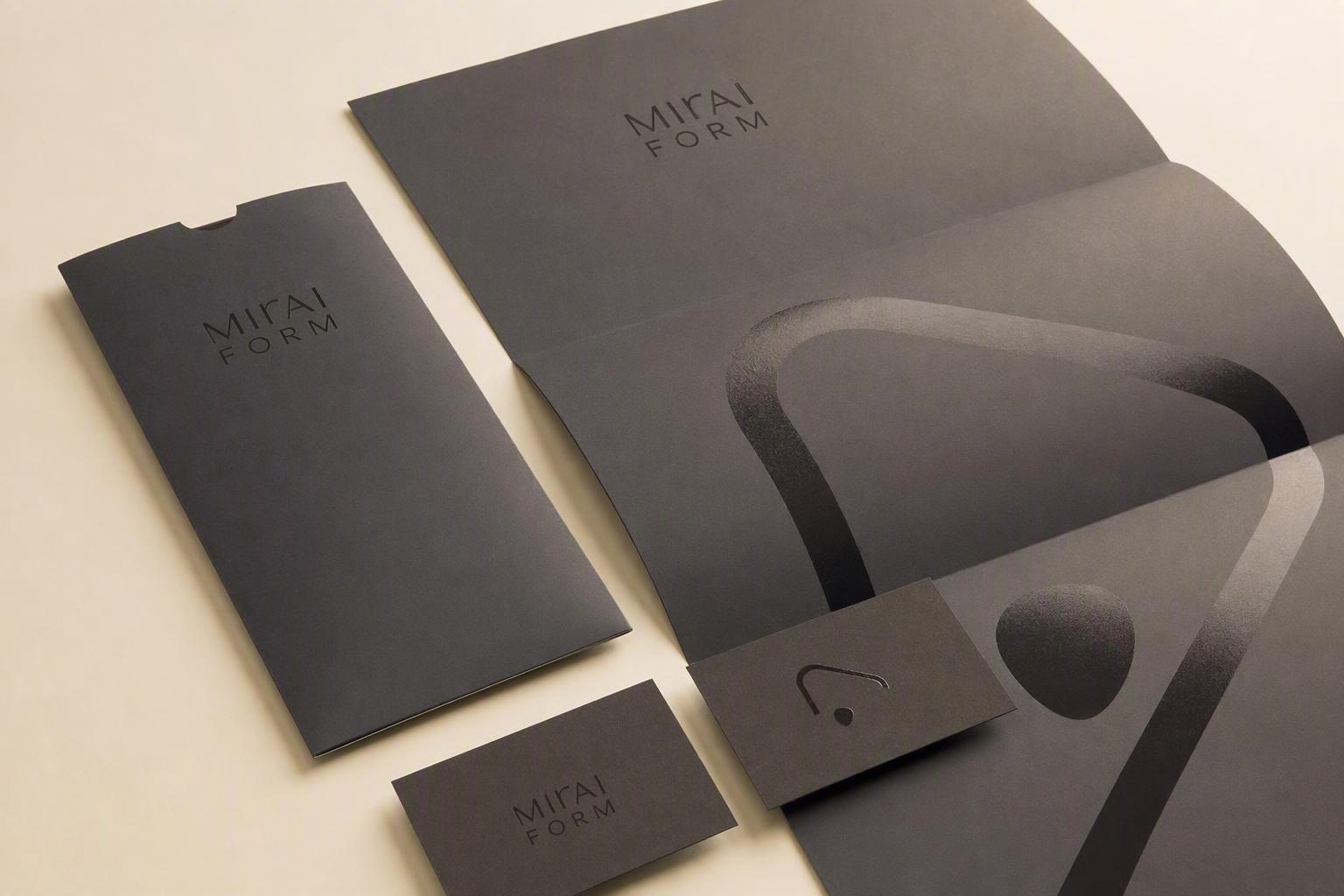MIRAI FORM soft-touch art print, cards and paper sleeve