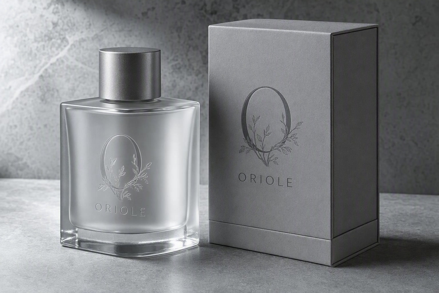 Bottle detail for a home fragrance presentation